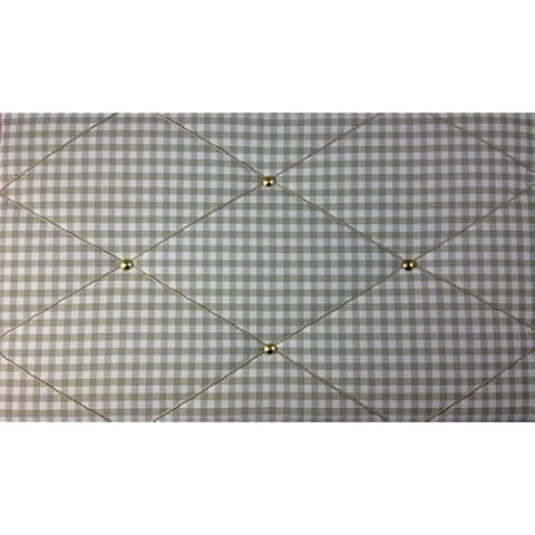 Memo Boards/Notice Boards/"Beige Gingham with Brass Studwork" Bulletin Boards, Message Boards Cover