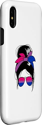 Miniatura 6 de iPhone 13 Pro Bisexual Messy Bun Bi Sexual Funda bisexual para mujer