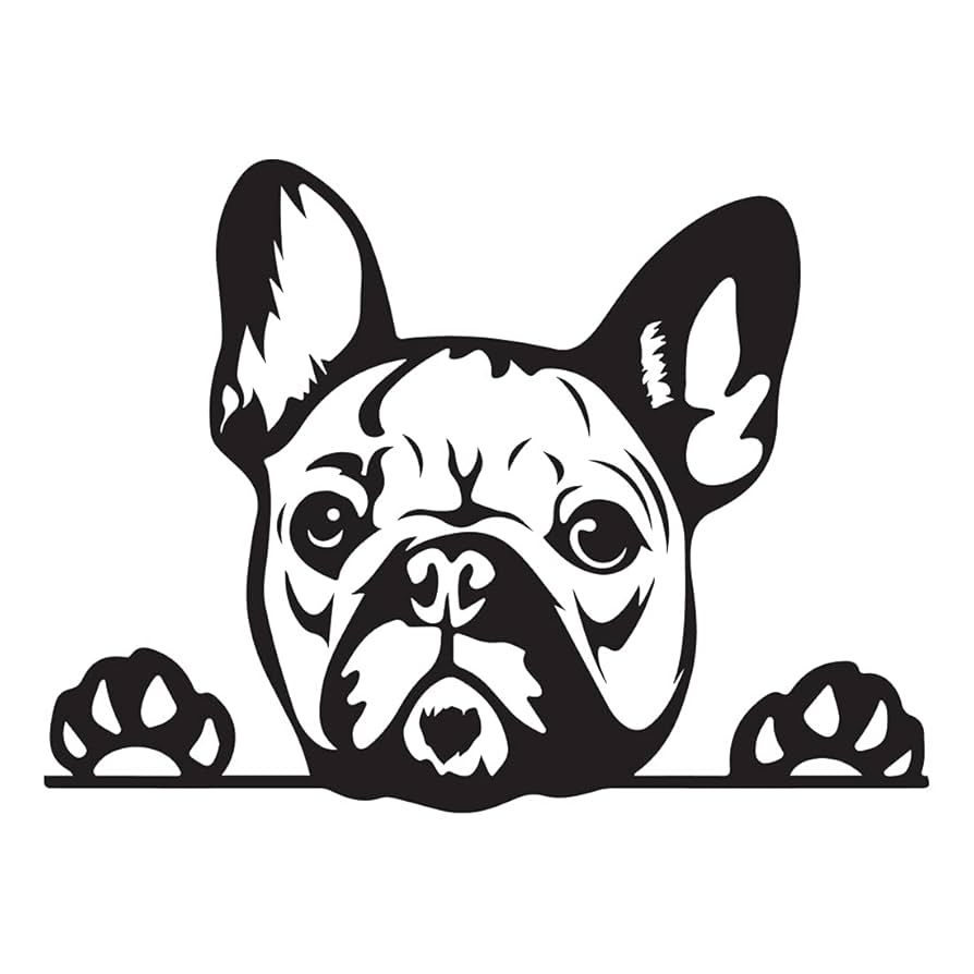 Amazon.co.jp: NBFU DECALS 面白い フレンチブルドッグ 肉球