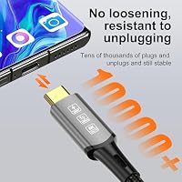 CHENLENIC USB4 Kabel, Thunderbolt 4 Kabel,240W Ladekabel 40Gbps Datenkabel,8K@60Hz 4K120Hz HDR,PD3.1,USB C zu USB C Kabel, für Hub,Dock MacBook, M2,M3,Mac Studio SSD,Laptops,Monitor – Ansicht 6