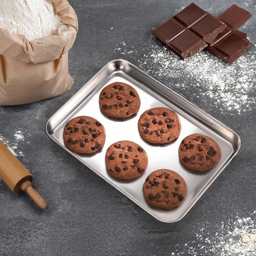 Plaque de cuisson inox antiadhésive de qualité supérieure - Lot de 12