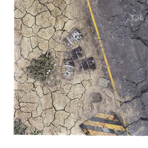 Mata do gier bitewnych kompatybilna z Warhammer 40k 112x152 cm / 44"x60" - Wasteland