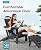SERWALL HDPE Folding Adirondack Chair with Dual Cup Holder - Composite Adirondack Chair Set of 4- Black