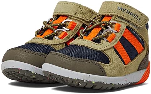 Merrell Bare Steps Ridge JR Ankle Boot - Olive/Navy/Orange Review | Image 3