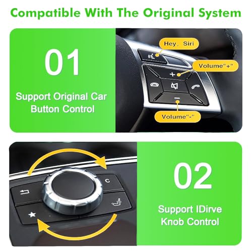 Pantalla táctil Linux 8.8" para BMW con CarPlay y Android Auto miniatura 5