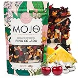 Mojo Tea Früchtetee Pina Colada 50g - Exotische Mischung aus Ananas, Kokos, Apfel, Hibiskus &...