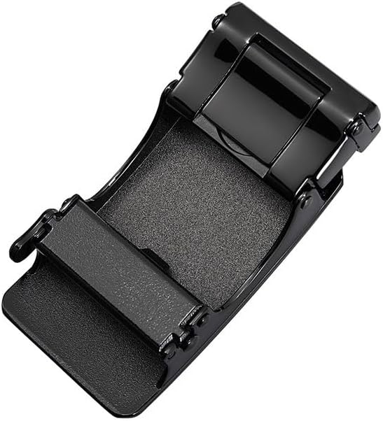 Black Alloy Automatic Buckle Business Casual Men's Belt