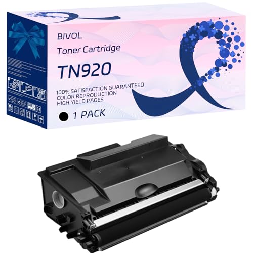 BIVOL TN920 Toner Cartridge Compatible for Brother MFC-L5715DW MFC-L5717DW MFC-L5915DW MFC-L6810DW MFC-L6915DW Printers, with Chip, High Yield 4000 Pages (1 Pack Black)