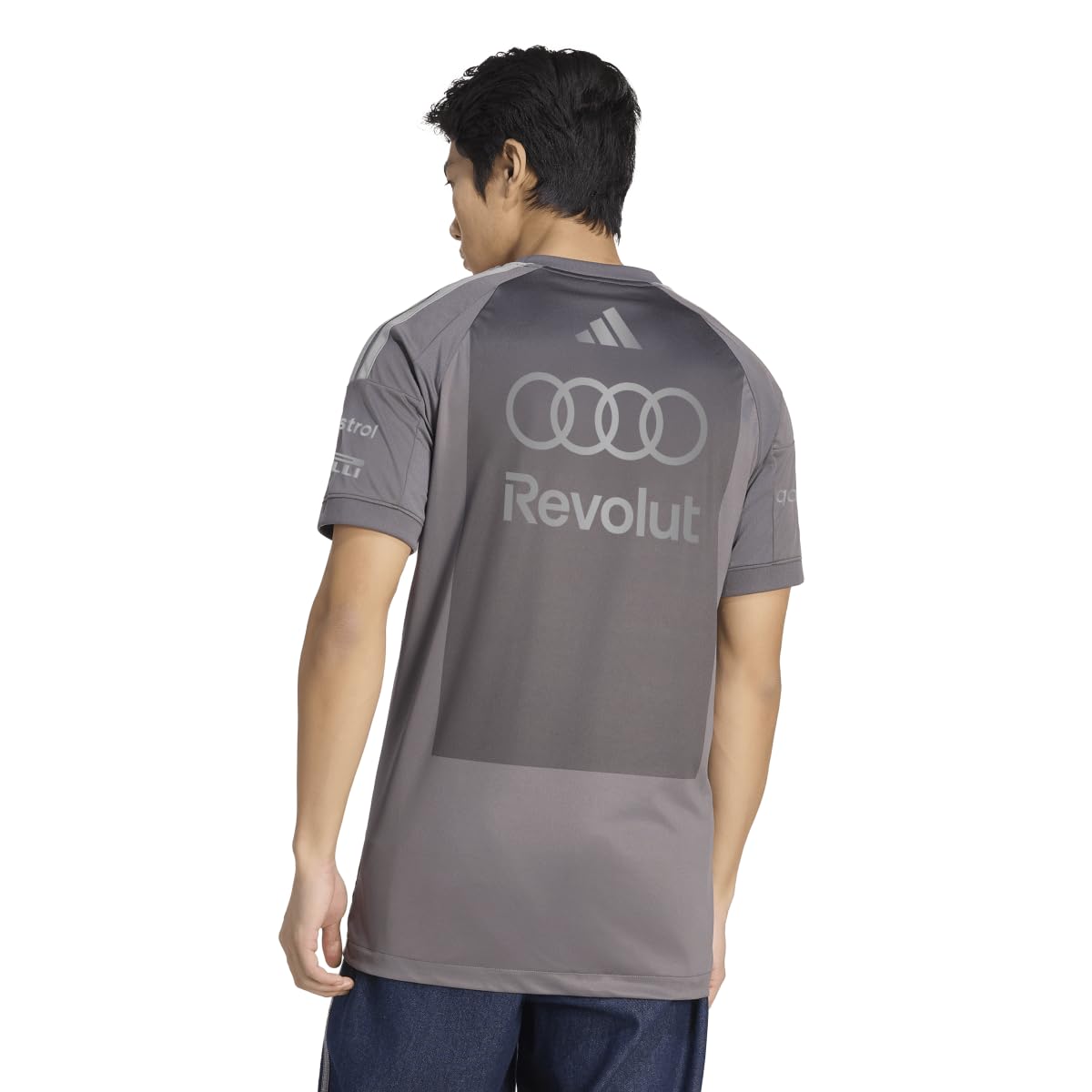 adidas Men's Camiseta Audi REVOLUT F1 Team Drive RÉPLICA
