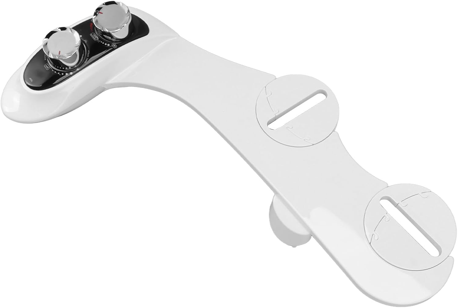 Dual Nozzle Hot Cold Bidet ABS Toilet Bidet Attachment with Temperature Digital Display for Bathroom