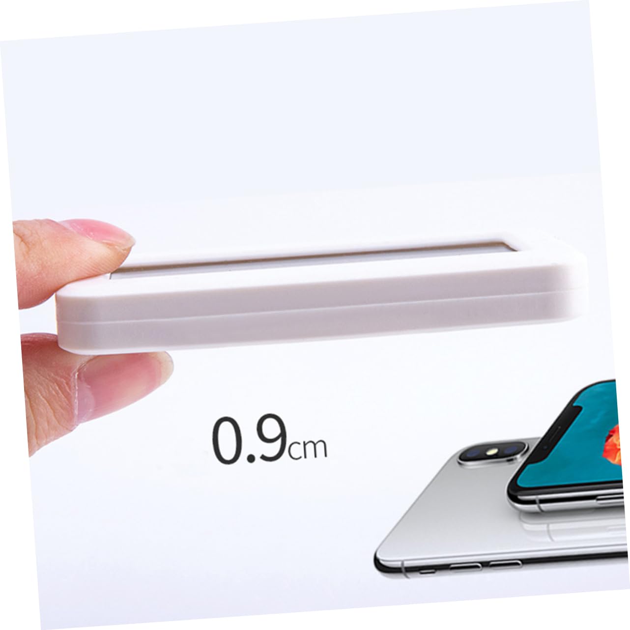 MOLUCKFU 1pc Digital Temperature and Humidity Gauge Clock Slim Electronic Hygrometer Alarm for Home and Bedroom Use Displays Temperature and Humidity Simultaneously