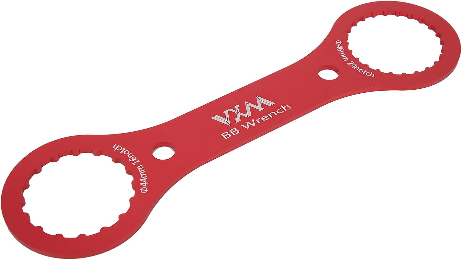 Dilwe Bottom Bracket Wrench, BB Wrench Bottom Bracket Tool 44mm 46mm 16 24 Notch BB Installation Remover Tool(red)