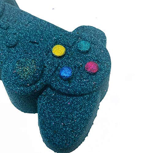 Controller handmade Bath Bomb (Mystery) Next Day; black bath bomb, boy kid bath bomb, game ; handmade; football - Image 3