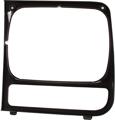 Miniatura 9 de KarParts360 Para Jeep Cherokee 1998 1999 2000 2001 Puerta de faros delanteros del conductor y del lado del pasajero, par  Negro brillante  Modelos