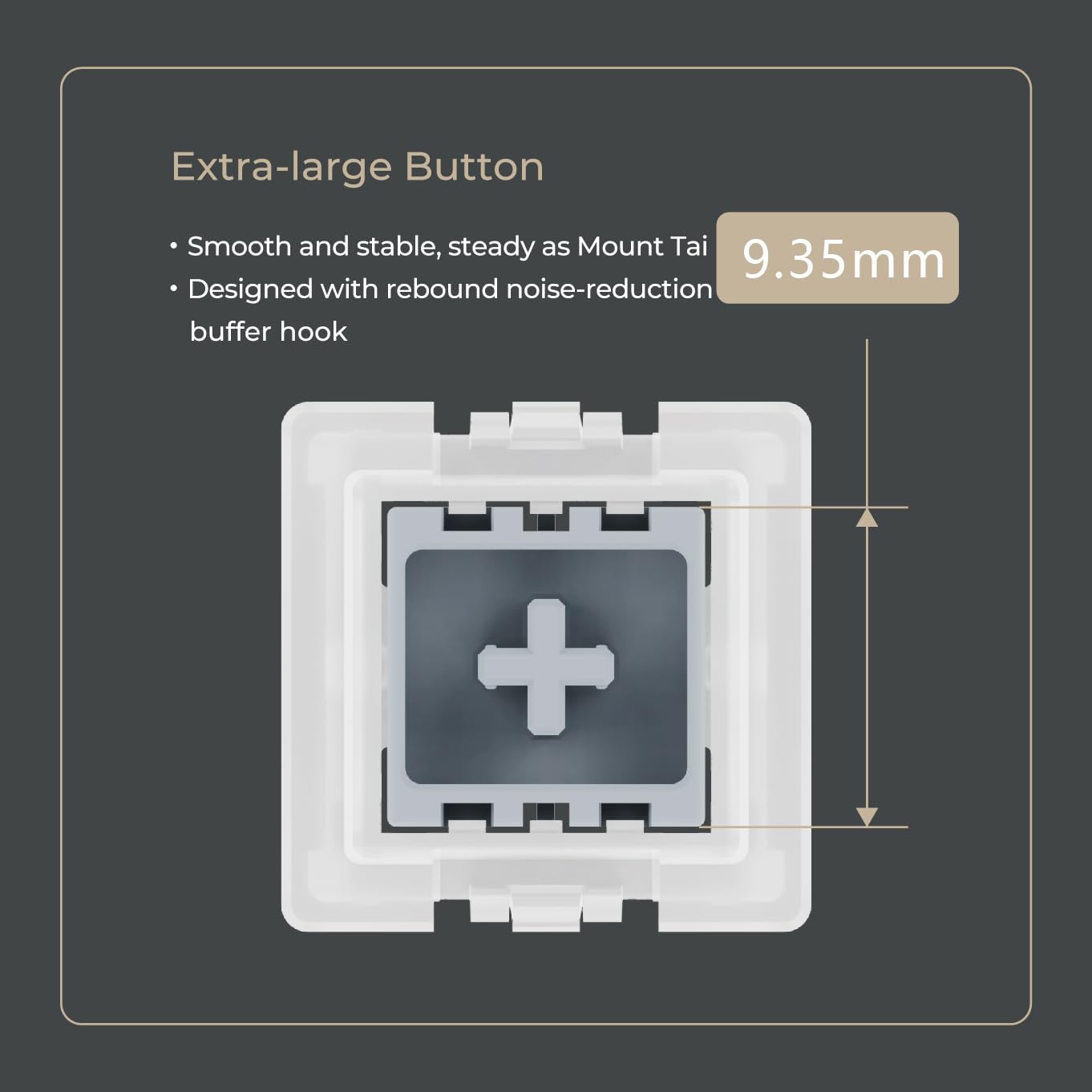 KPREPUBLIC Mount Tai Switch Taishan Switch Tai Shan Commutateur linéaire pour clavier mécanique magnétique 35 g 47 g 3,5 mm 640 Gs pré-lubrifié d'usine (Taishan Switch x90)