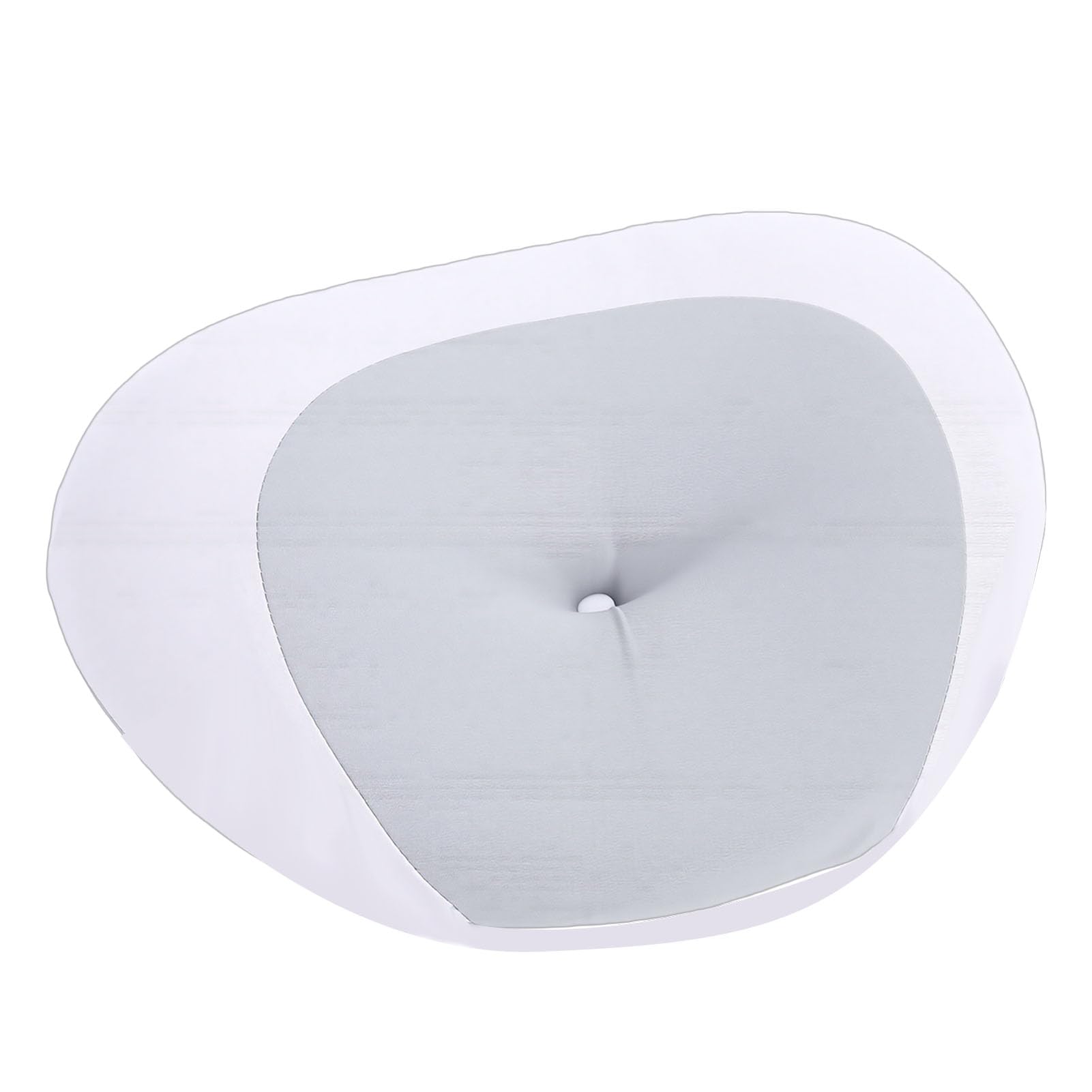Agatige Cuscino da viaggio in memory foam, morbido cuscino cervicale portatile ergonomico per supporto collo per campeggio da viaggio all'aperto (Grigio)