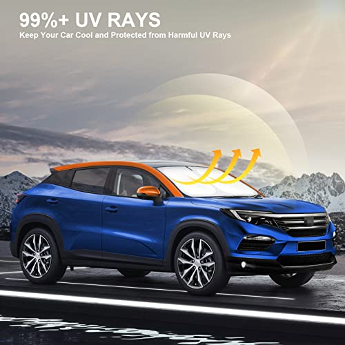 Car Windshield Sun Shade Compatible With Honda Cr-V 2017 2018 2019 2020 2021 2022 Crv Accessories Foldable Sunshade Custom Windshield Sun Visor #TOP4