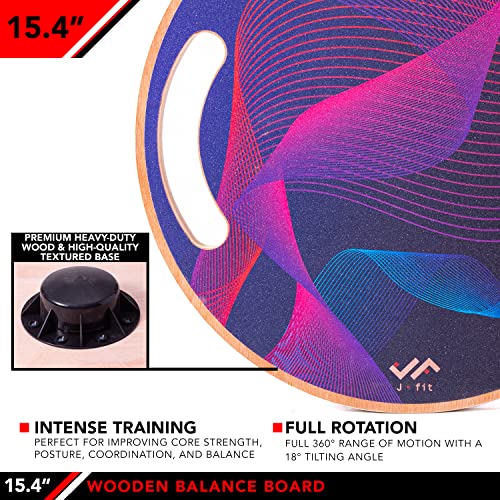JFIT Balance Board, 15.4\", Wave - Thumbnail 4