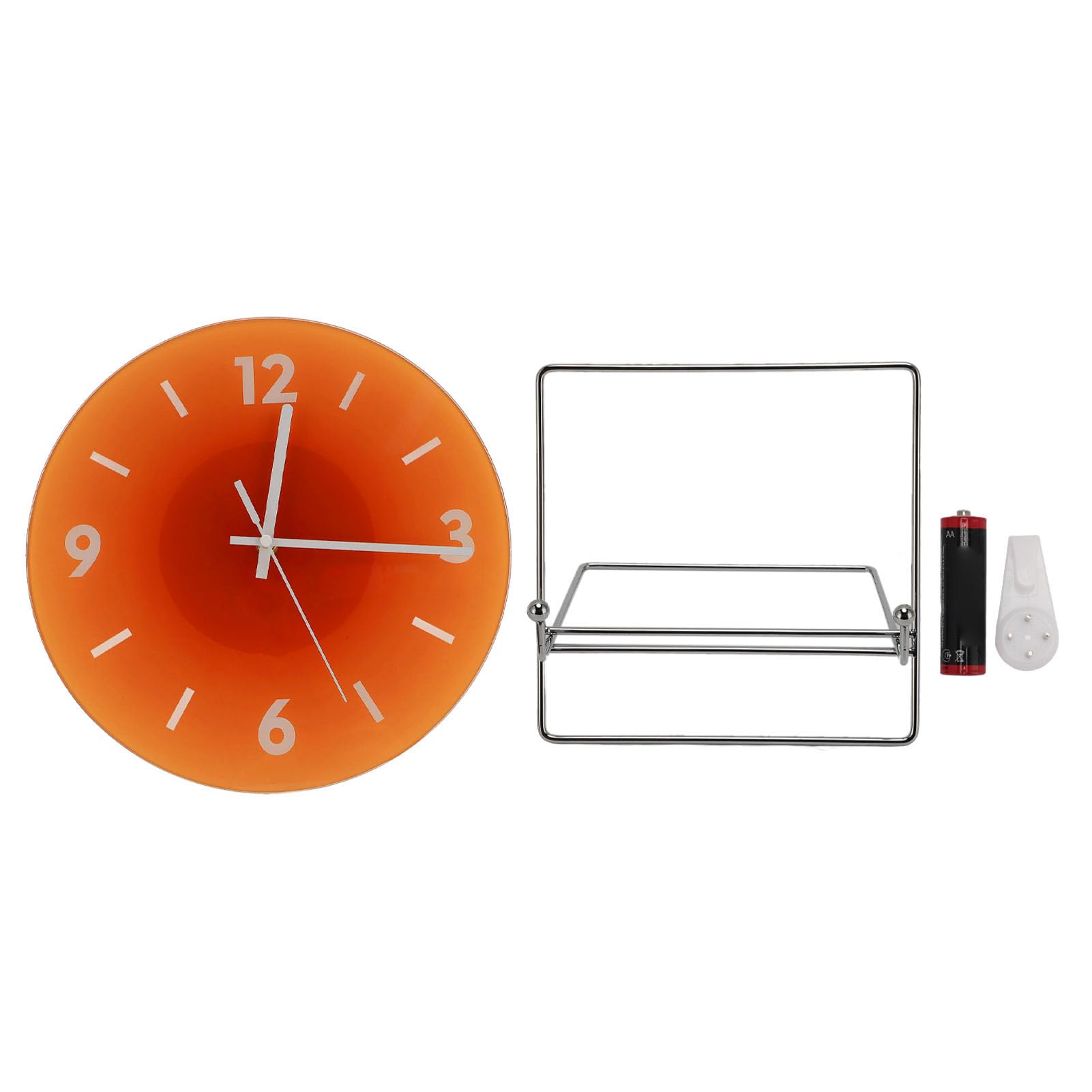 Cocoarm Orologio da Parete Rotondo Silenzioso da 12 Pollici, Senza (ORANGE)