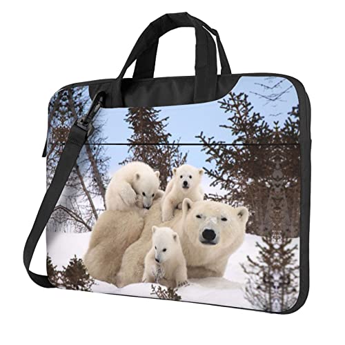 Sacoche ordinateur portable 15,6" ours polaire : évitez les rayures en voyage