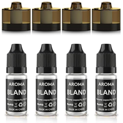 Seihoae Kit Fumoir Whisky Accessoires, 10 ml, Inclut 4 Conteneurs, 4 Arôme Huiles, Arôme Sans Goût