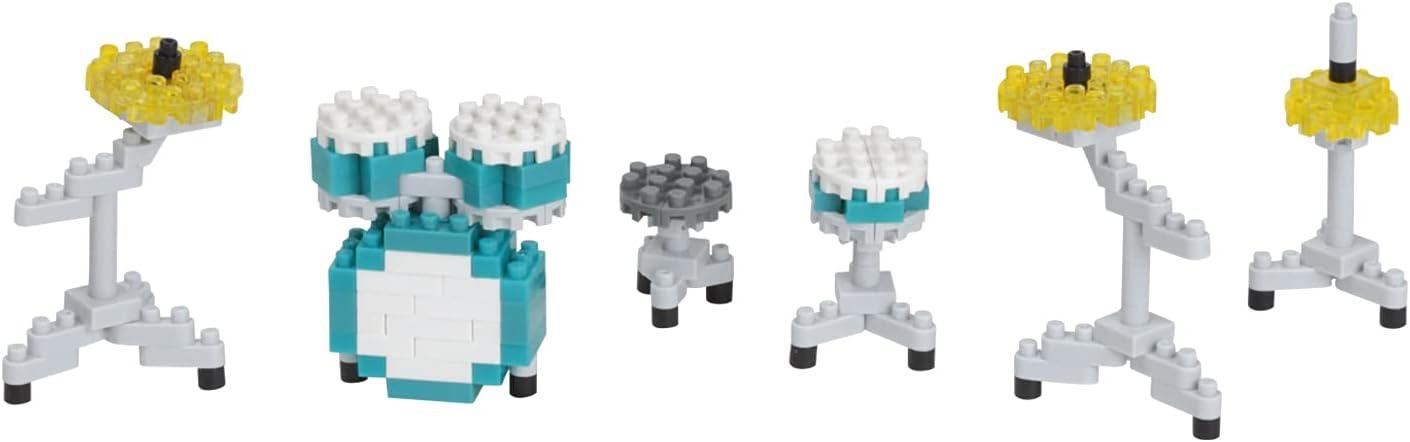 nanoblock - Instruments - Drum Set, Collection Series Building Kit