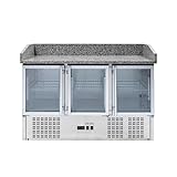 armoire frigorifique pas cher  Dynasteel Meuble à Pizza Réfrigéré Compact 600x400-3 Portes Vitrées