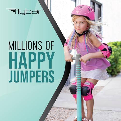 Image of Flybar Jolt Pogo Stick for Kids Ages 6 and Up, 40 to 80 Pounds, Perfect for Beginners, Easy Grip Foam Handles, Anti-Slip Foot Pegs, Outdoor Toys for Boys, Jumper Toys for Girls, Outside Toys for Kids