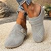 Wdge Clogs for Women Sale Clearance Mules Slip-On Closed Toe Clog Comfortable Womens Mule Hollow Out Summer Walking Sandals Plus Breathable Orthopedic Shoes with Arch Support (002 Gray, 7UK) #4