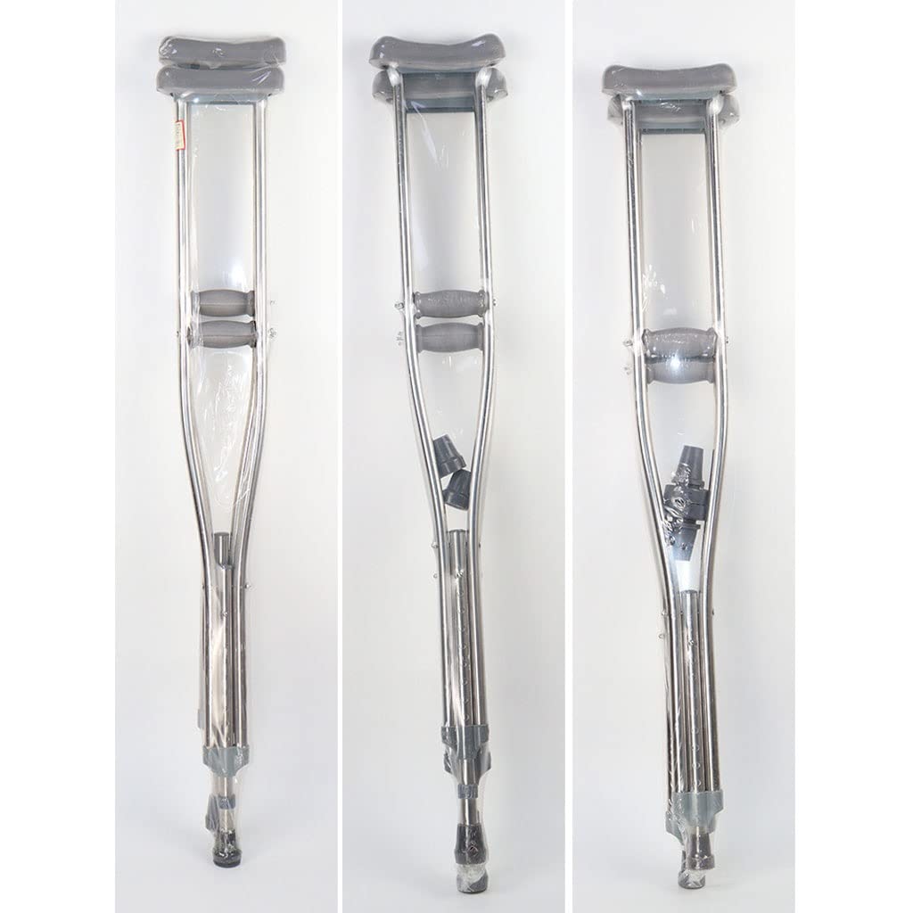 GCX- Muletas Antideslizantes for Axilas, muletas Ajustables de múltiples Posiciones, Andador Ligero de aleación de Aluminio Firma (Size : 118-138cm)