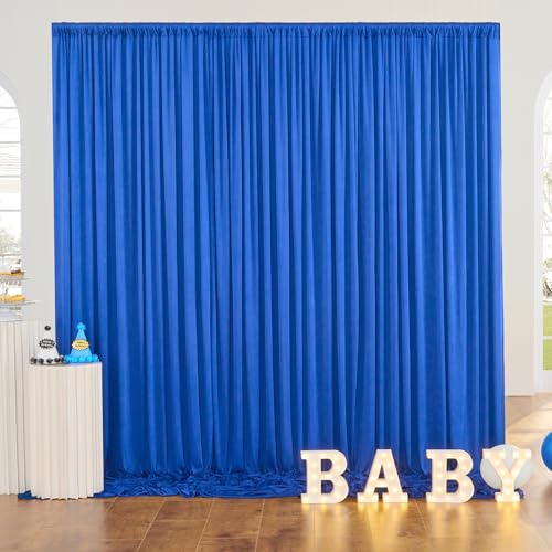 Fond Bleu trésor pour Fête de Mariage Rideaux de Photographie en Polyester 3x3m