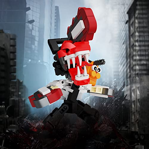 Chainsaw Man Building Bricks Sets Compatible For Lego Comics Dejin Chenso Man Toys For Fans,Devil-Human Action Figure Building Kits For Age 6+(240Pcs) #TOP6