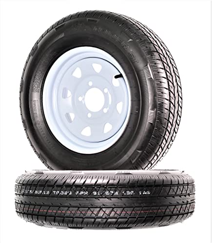 eCustomrim 2-Pack Radial Trailer Tire On Rim ST175/80R13 13 in. Load Range C 5...