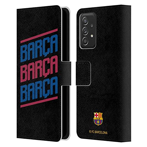 Étui FC Barcelona Samsung A53 5G Coque Cuir Portefeuille Housse Protection