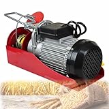 YIGECHENXIN Industrial Micro Lifting Tools, 2200 Lbs Electric Pulley Hoist Winch with Engineering Handle Portable and Easy to Operate Suitable for Construction Sites and Heavy Object Moving,20m