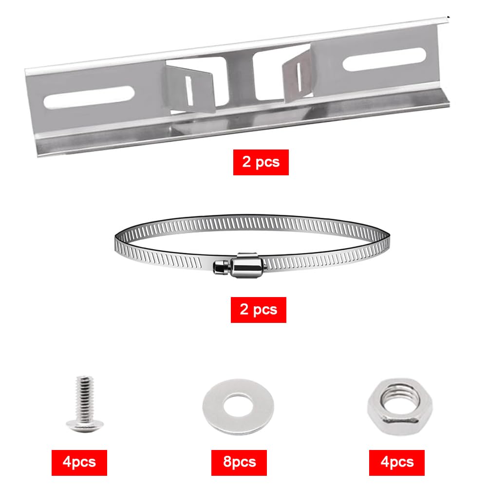Morsetto Staffa Resistente Alla Corrosione Per Palo - Foto 3