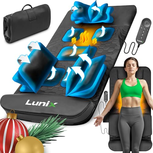 Lunix LX27 Heated Stretching Mat Massager – Upper Body Massage Mat Back Stretcher for Pain Relief, Deep Tissue Lumbar Massager for Flexibility & Recovery