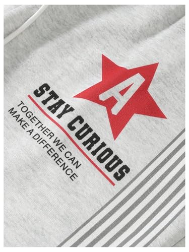 Men's Graphic Print Flared Leg Sweatpants Striped Drawstring Bell Bottom Pants4