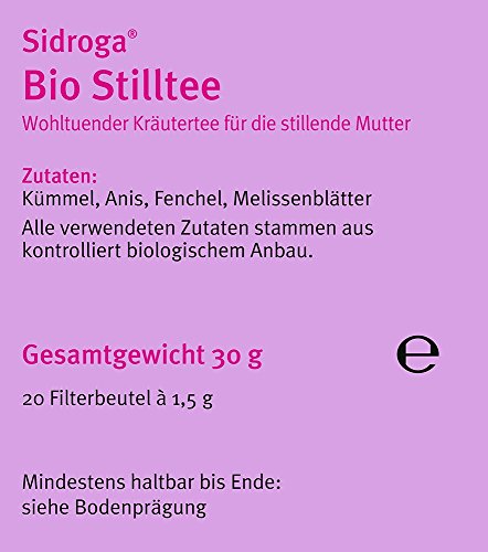 Stilltee Sidroga Bio, Kräutertee mit Heilpflanzen
