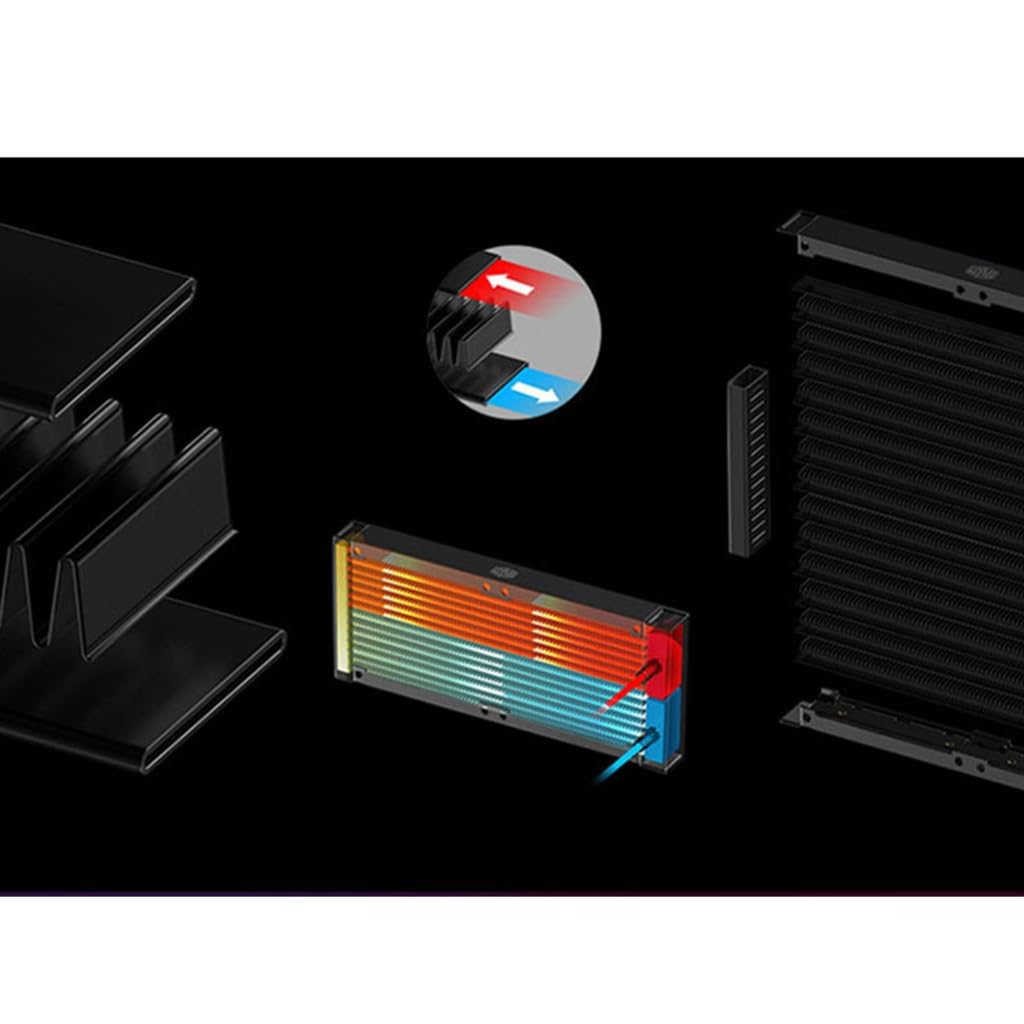 Sistema di raffreddamento liquido efficiente del dispositivo di raffreddamento a liquido del CPU a basso rumore per LGA 2066/2011 V3/2011/115X/AMD AM4/AM3+/AM3/FM2+