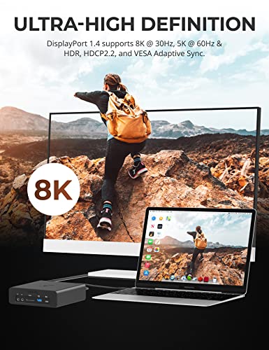 SABRENT Thunderbolt 3 8TB NVMe SSD Docking Station with DisplayPort, SD Card Reader, Ethernet Port, and Power Delivery (DS-SKRT-D8TB) - Image 5