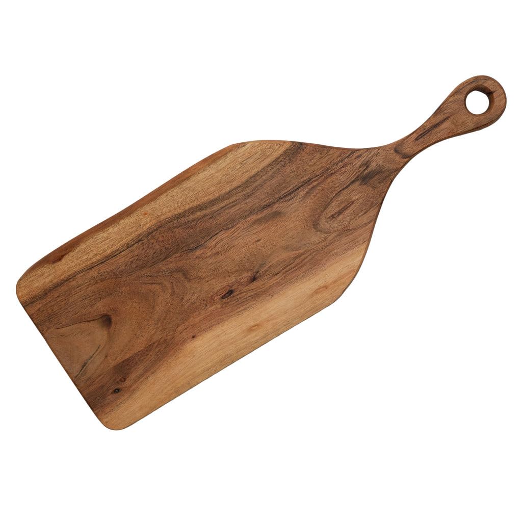 Arthur Cameron Brown – Granville Acacia Wooden Serving Platter - A Large Handcrafted Board Perfect For Serving Bread, Or For Use As A Chopping And Cutting Board