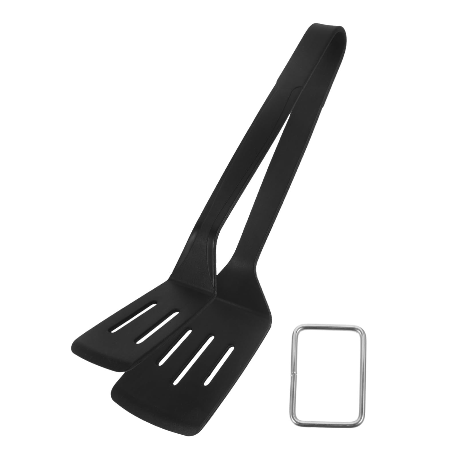 5 Pezzi Pinza Silicone Multifunzionale per Grigliate e Spatola Antiscivolo con Design Compatto e Resistente Utensile per Friggere e Girare Alimenti