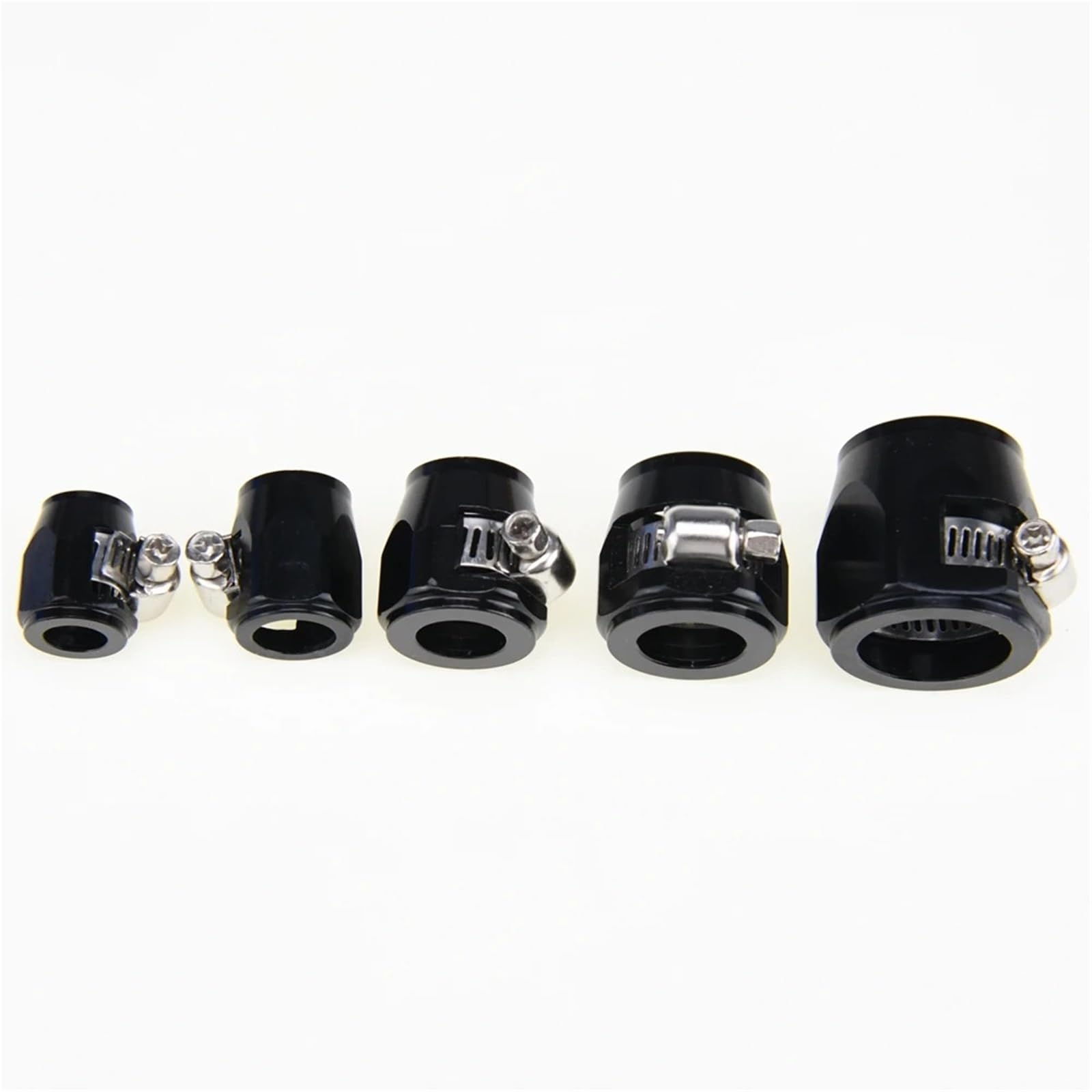 Lot de 10 colliers de serrage en aluminium AN4/AN6/AN8/AN10/AN12 - Pour une installation propre (rouge, 10 pièces AN10)