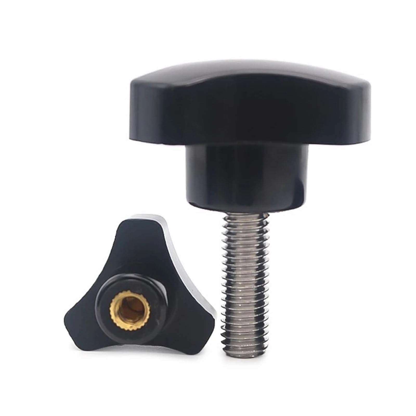 M4 M5 M6 M8 Vite a testa stellare Vite di serraggio Vite a testa zigrinata in plastica di nylon Bullone con manopola for attrezzature industriali(10mm,M6)