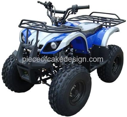 6" Round ~ ATV Four Wheeler Blue Birthday ~ Edible Cake/Cupcake Topper!!!