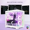 PC de escritorio para juegos, AMD Ryzen 5 5600 6 núcleos 12 hilos, RX 6600M 8GB, 16GB RAM, 1TB SSD, Iluminación ARGB controlada por software, Windows 11, Computadora para juegos 1080P, Blanco 6