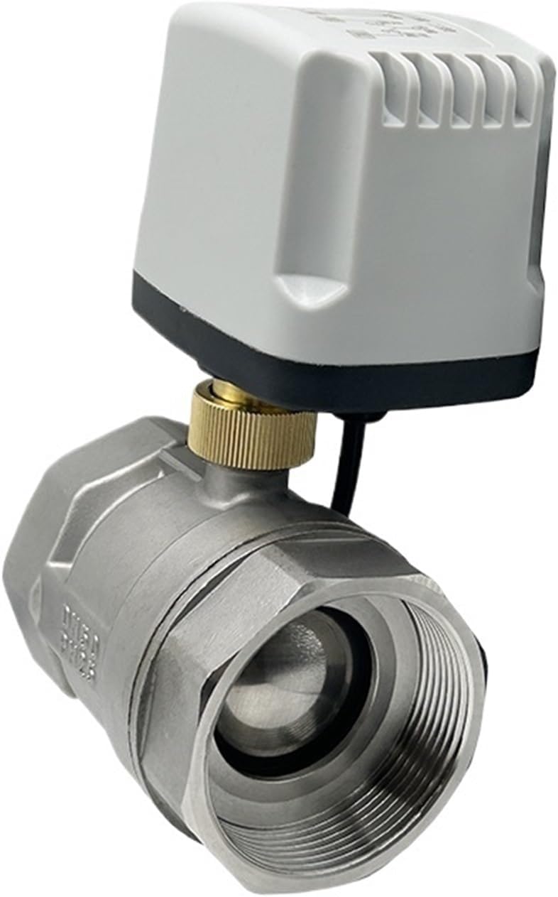 1pcs 1/2" 3/4" 1" 2" Motorized Ball Valve Stainless Steel DN15 DN20 DN25 DN50 IP65 Waterproof Electric Ball Valves AC/DC 220V 24V 12V(1/2",24VDC_CR03)