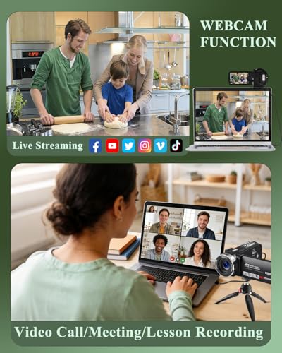 4K Camcorder for YouTube Vlogging