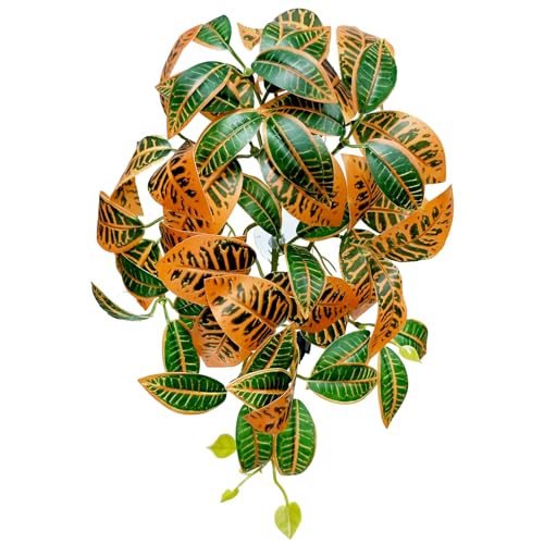 Woyrise Reptile Hanging Plant Vines for Terrarium, Codiaeum